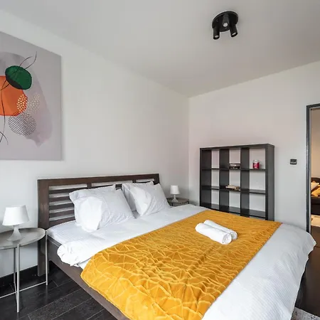 Deluxe With Balcony Near Center شقة براغ
